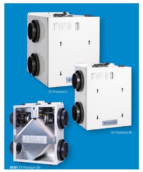White RenewAire air recovery ventilators.